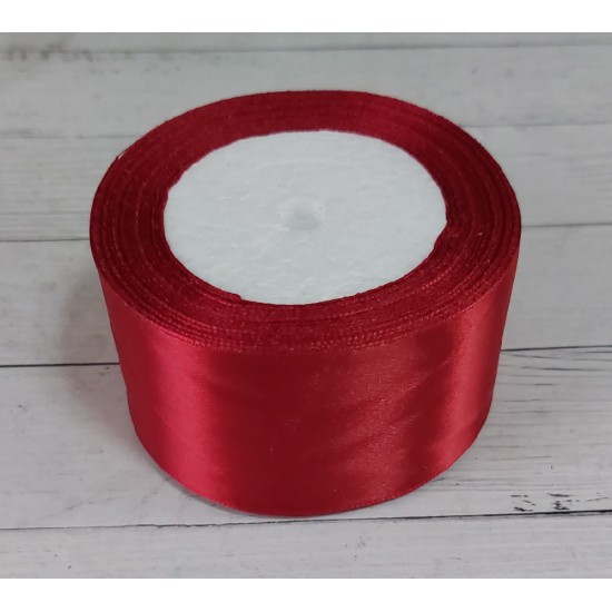 ОПТ Ленты атласные однотонные 5 см*25 ярдов цв. бордовый 33, цена за катушку